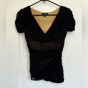 Black and tan top